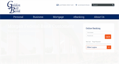 Desktop Screenshot of goldenbeltbank.com
